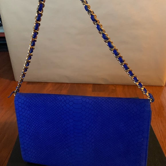 CASHHIMI BLUE PYTHON CLUTCH - Picture 7 of 8